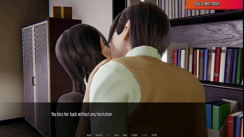 Dirty GamesXxX: 하녀와 처녀: 사무실 ep6의 비서의 키스