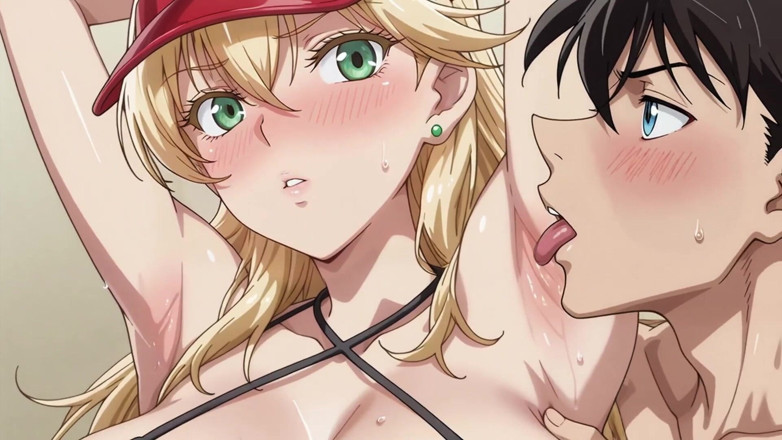 Prznai: Shinichi (Conan) X Suomi-sensei (spiaggia nudista)