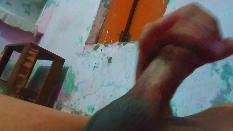 Luckky: Masturbasi kontol hitam besar India deshi