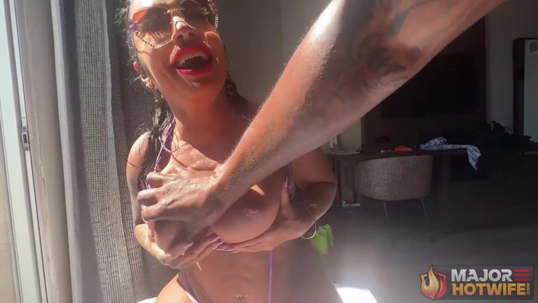Rome Major Hot Wife: Ze zadku do pusy na obličej! Římský major, Monica Santhiago