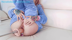 Marcelin Abadir: Šukací stroj Booble dildo krémová kundička