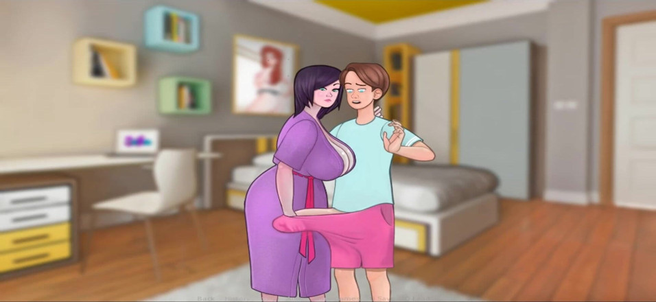 Hentai World: Секс-мачеха помогает мне в моей комнате