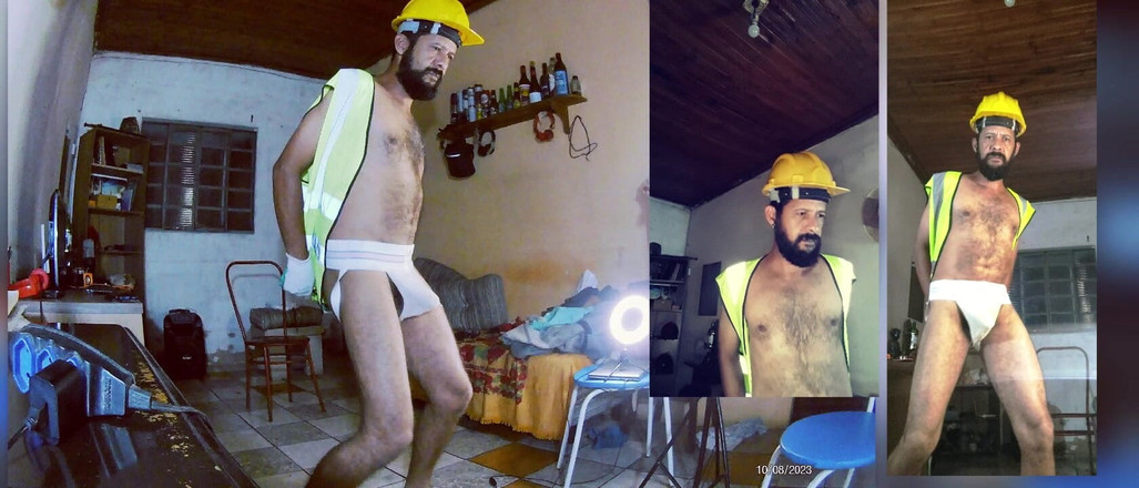 Stink HairyMale: Trabajador fumando sesion