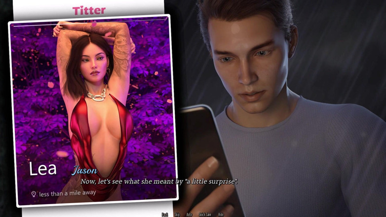 3D Cartoon Porn: Dreamland - Danielle的瀑布淋浴和lea给Jason的性感视频留言