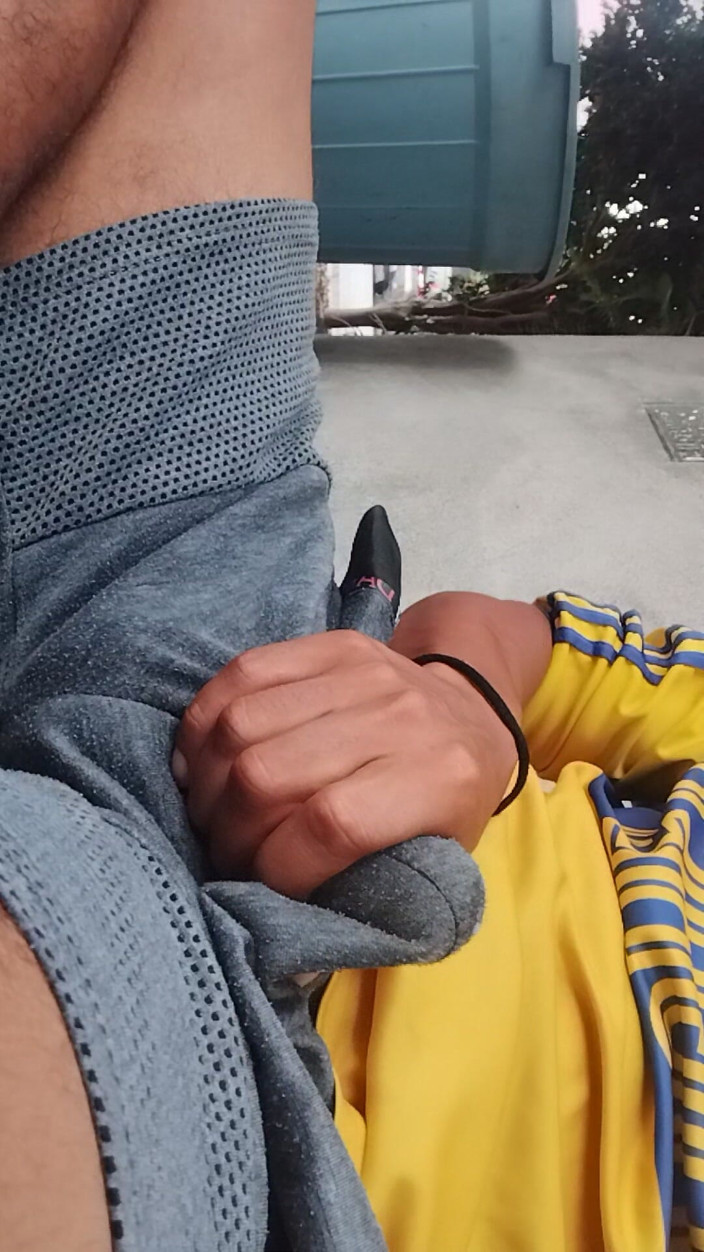 AlexAlejandro13: Man Gets Hot and Masturbates Under His Clothes