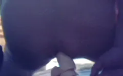 Riding my 7-inch dildo with fake cum
