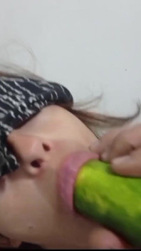 Cucumber Masturbation - Short Amateur Homemade POV Video.