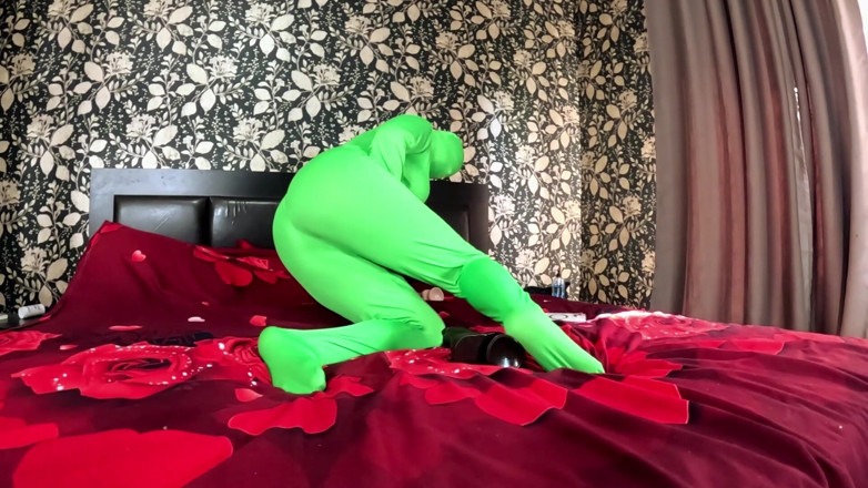 MilfyCalla: Pełna gra Zentai Encasement Toy Play. BBC Dildo złośliwiec, cipki...