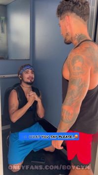 I Discover This Latin Boy in the Elevatormy Big Cock Fucks Him