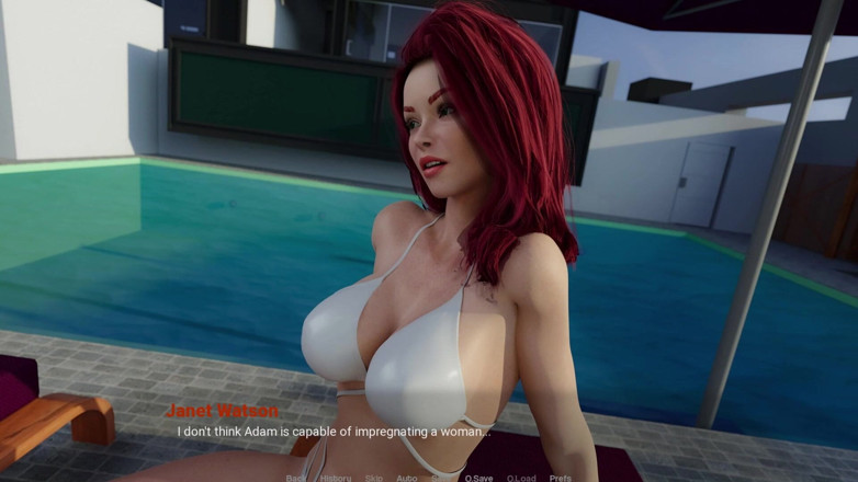 3D Cartoon Porn: Вдали от дома 38 - Лиам сосет соски Eva, лижет ее киску и трахает ее