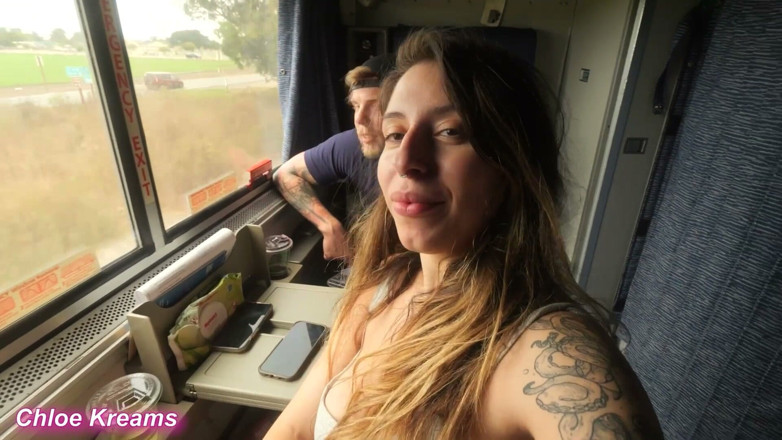 Chloe Kreams: Amtrak पर विशाल लंड की सवारी भाग 4 - सख्त जोखिम भरी चुदाई - Chloe kreams, Steve Rickz