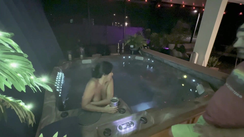 Island Boy Vids: Steamy Hot Tub Sex with Abi James