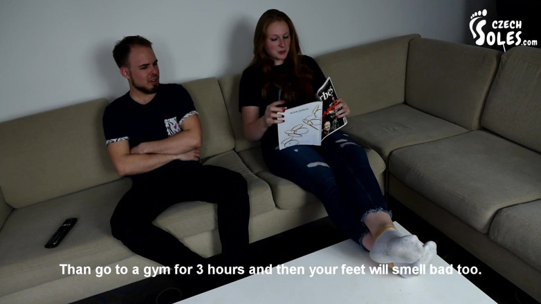 Czech Soles - foot fetish content: Cachonda hermanastra está castigando a su hermanastro