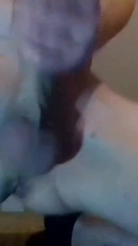 Stroking My Rock Solid Thick Chickcock in Socks; Close-up