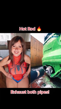 Spidergirl Cleaning the Exhaust Pipe Free