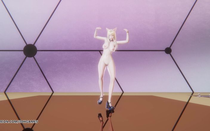 3D-Hentai Games: [MMD] XG - Spectacle de marionnettes Ahri Akali, danse nue sexy,...