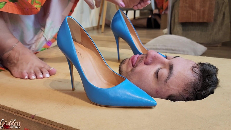 KiffaFeet: Yüz kutusu altındaki kaybeden tapan tanrıça Kiffa kirli yüksek topuklu...