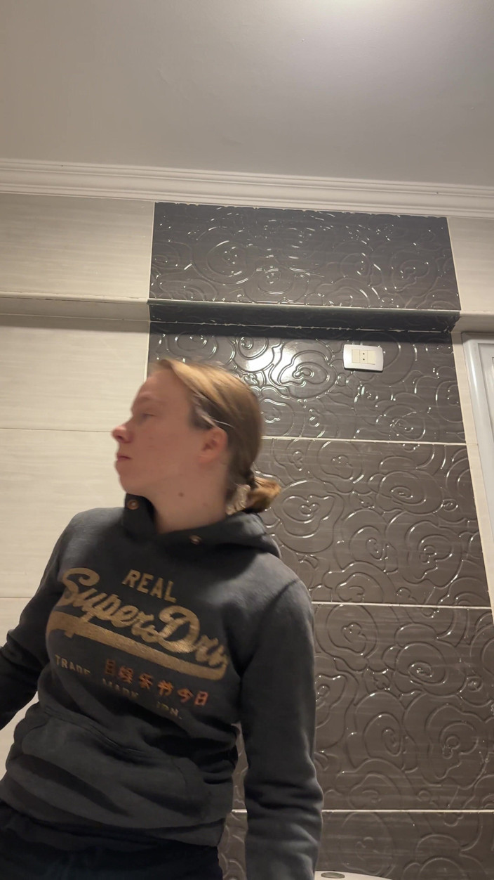 SweetLucy96: Hot Striptease in the Bathroom