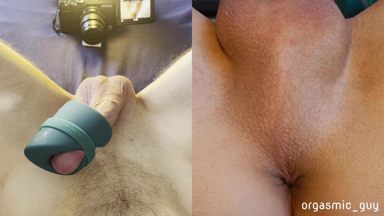orgasmic_guy: Mein lieblingsspielzeug gibt mir einen intensiven orgasmus - gespaltener blick mit...