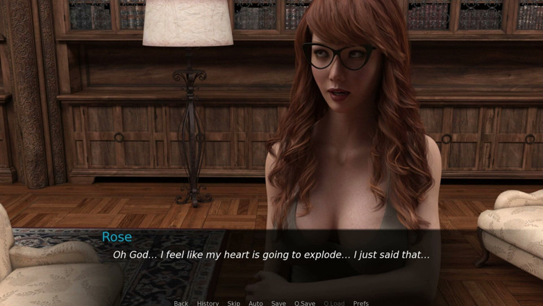 3D Cartoon Porn: Lancaster Boarding House 11 - Chloe Rose และ Ryan เย็ดหมู่สามคนที่ห้องสมุด