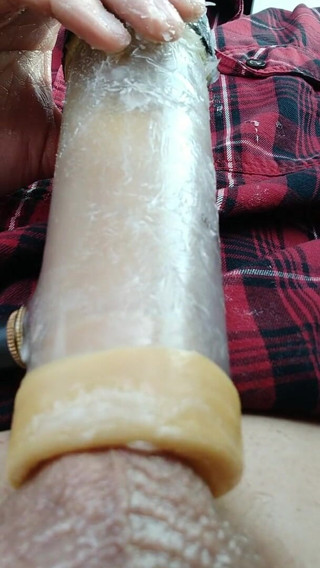 Big Daddy Dommmm: Close up view of Venus sex machine rapidly sucking the...