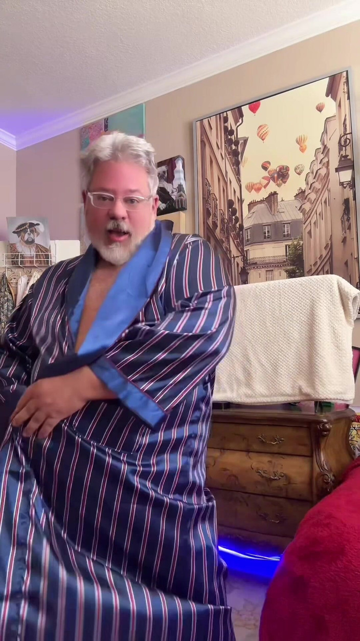 Hand-Free-Daddy-Chub: Erotisch, Nackt, Fetter Mann, Bauchbärn-tanzen