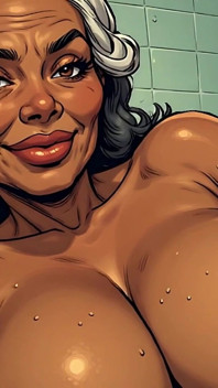Sexy Nude Women in Bathroom 3D