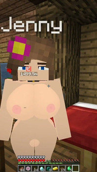Minecraft, a Jenny Mod fodendo Jenny na buceta e recebendo um boquete