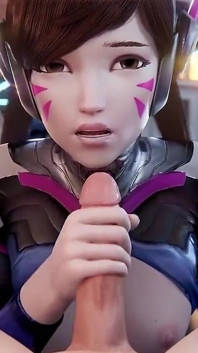 3D Dva ดูดควยแล้วแตกใน