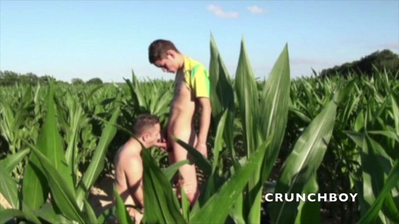 Crunch Boy: Slut fuccked by French twink in exhib corner field