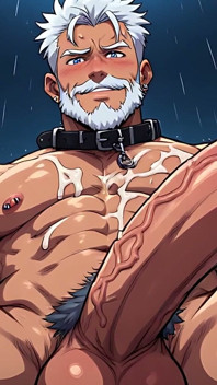 Muscle Hunks nackt draußen der kunst