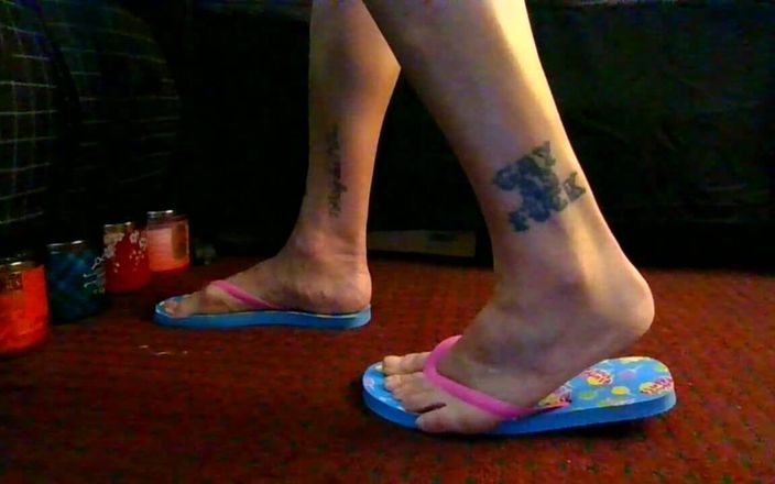 Abby Anna: Cotton Candy Flip Flop Foot Fetysz