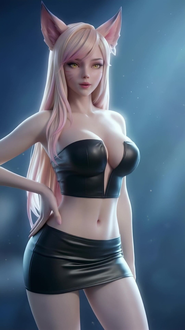 3D-Hentai Games: Сексуальный танец Ahri (горох с черными глазами - Бум Бум Pow)