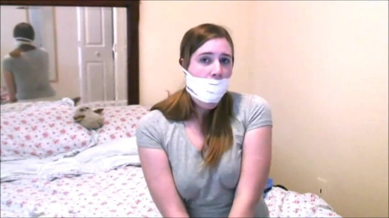 Selfgags classic: Alex plays a damsel - part 2: Captured &amp; sock gagged