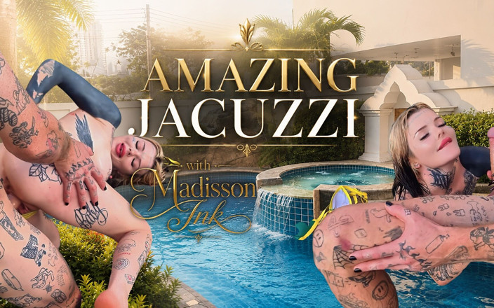 Lust World VR: Madisson Ink yang bertetek besar memberikan saya blowjob jakuzi selamba...