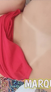 Hotmilf in Red Assfucked and Creampied by the Garden