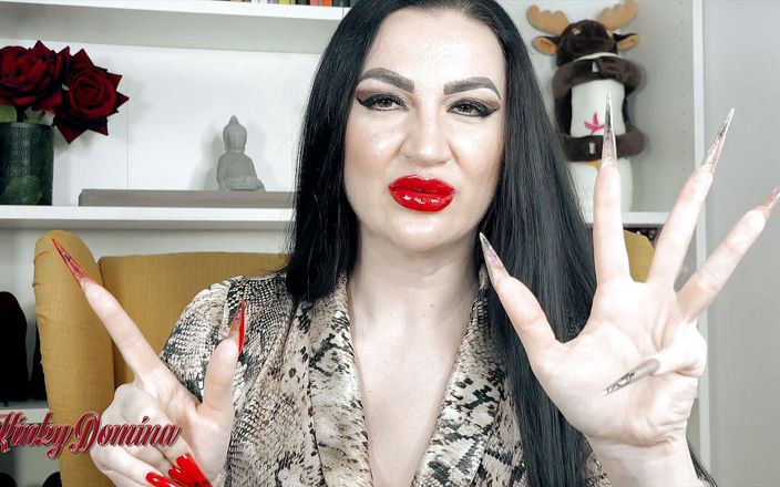 Kinky Domina Christine queen of nails: Professora romena te encanta com seu batom vermelho