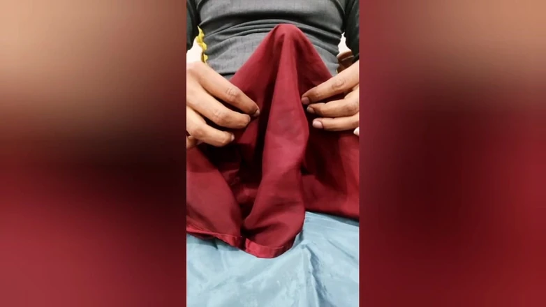 Satin Silk Handjob Porn - Satin Silky Orange Suit Rub on Dick Head 85