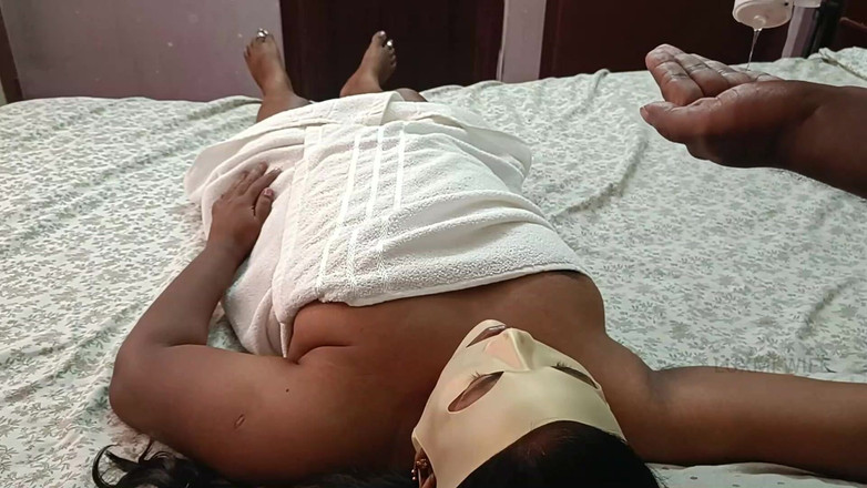 Luxmi Wife: Massager Gives Boobs Massage to Wife -2