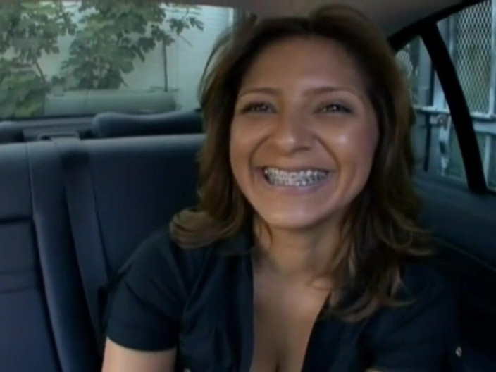 Just Great Ass: Hot latina takes a big cock in the car