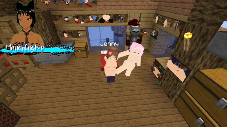 Manor Cookie: Minecraft ジェニー モッド ファプクラフト ジェニーとゾーイはセックスして 3P をするためにここにいます