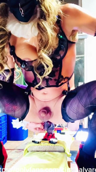 Cute Bunny Boy Got Big Dildo in His Ass Creampie Anal Video