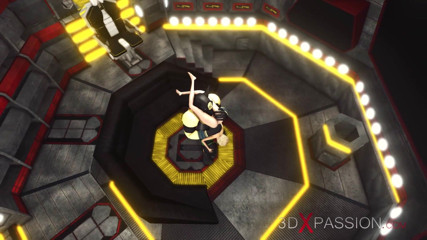 3dxpassion: 角質の若い金髪積ハードによってSFアヌビスの支配者ピラミッド