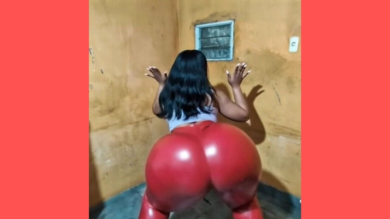 Xprohibidox1: Red Leggings Butt