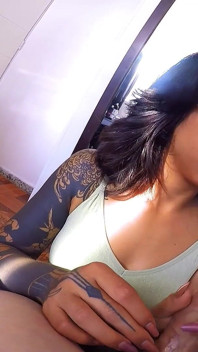 Quente boquete com sexy tattoed faculdade bebê