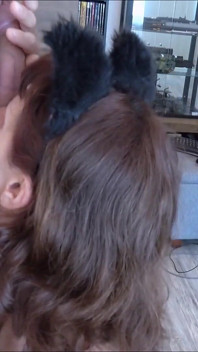 Slave Inseminated Cum in Leather Harness