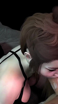 Tante girang Asia lagi asik nyepong kontol | Porno 3D