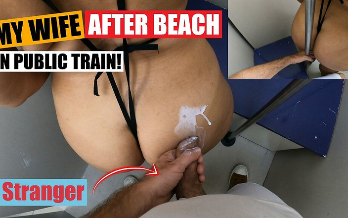 Markus Rokar: 我的饥渴妻子在海滩后穿着泳衣在火车上，这种情况发生了 - 鸡巴闪烁射精