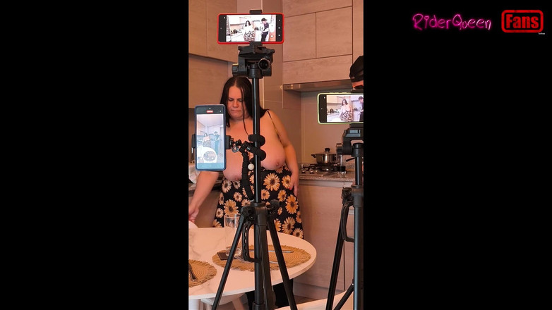 Riderqueen: Video for Fans - Stepson Visits Stepmother in the Kitchen