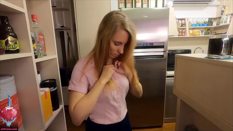 Je Penne And Frostberry: Custom Video - conversa suja e gemidos de uma secretária realmente...